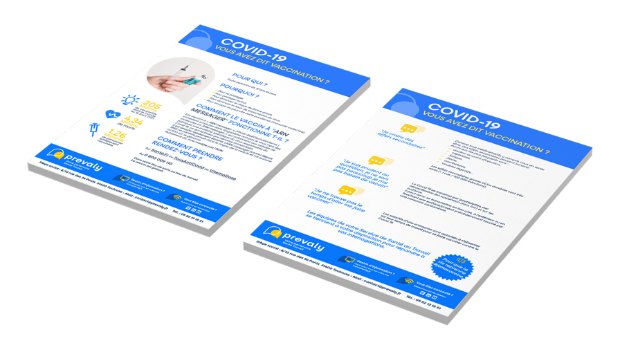 "Covid-19: Vous avez dit vaccination ?" - Affiche Prevaly