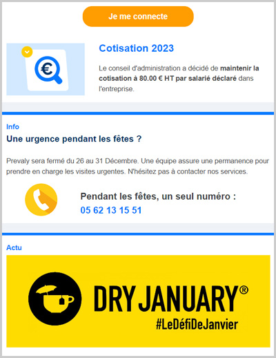 Newsletter Prevaly décembre 2022