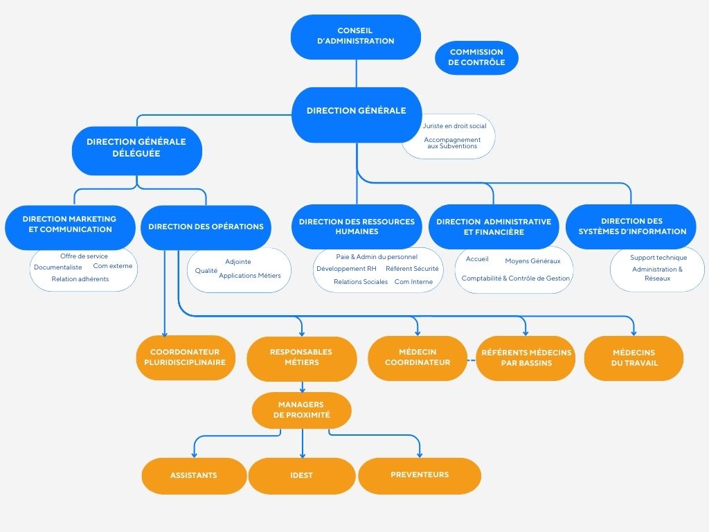 Organigramme de Prevaly 2025